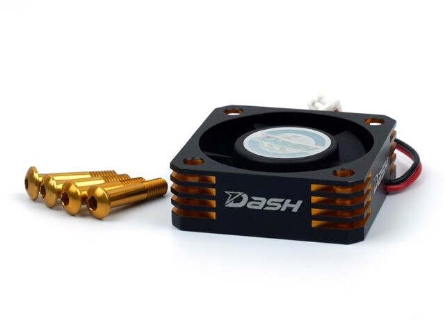 Dash Dash Ultra High Speed ESC Cooling Fan 30x30x10mm (Alu) Black Golden DA-770107 - DA-770107 - expresní doprava