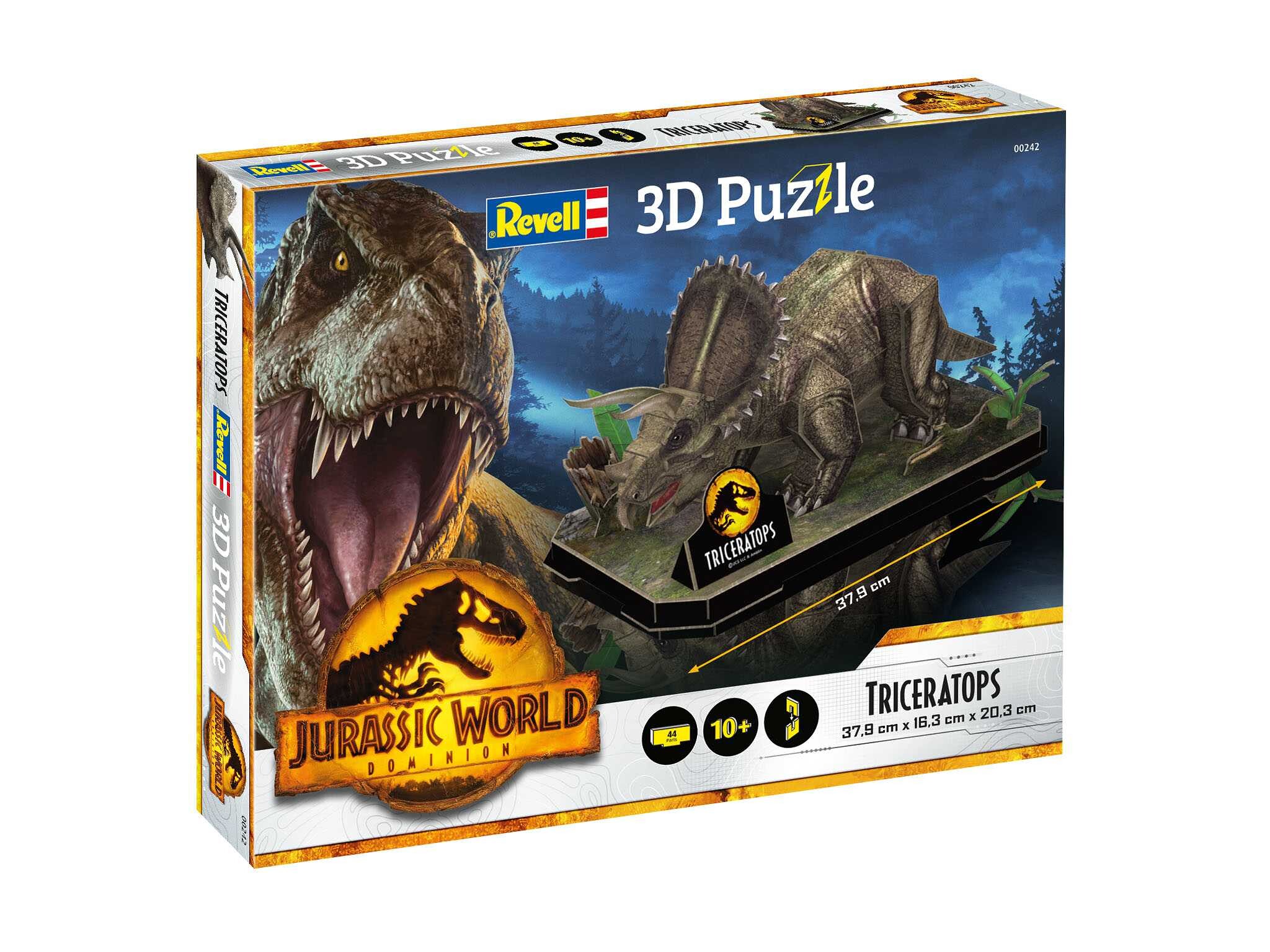 3D Puzzle REVELL 00242 - Jurassic World - Triceratops - 18-00242 - expresní doprava