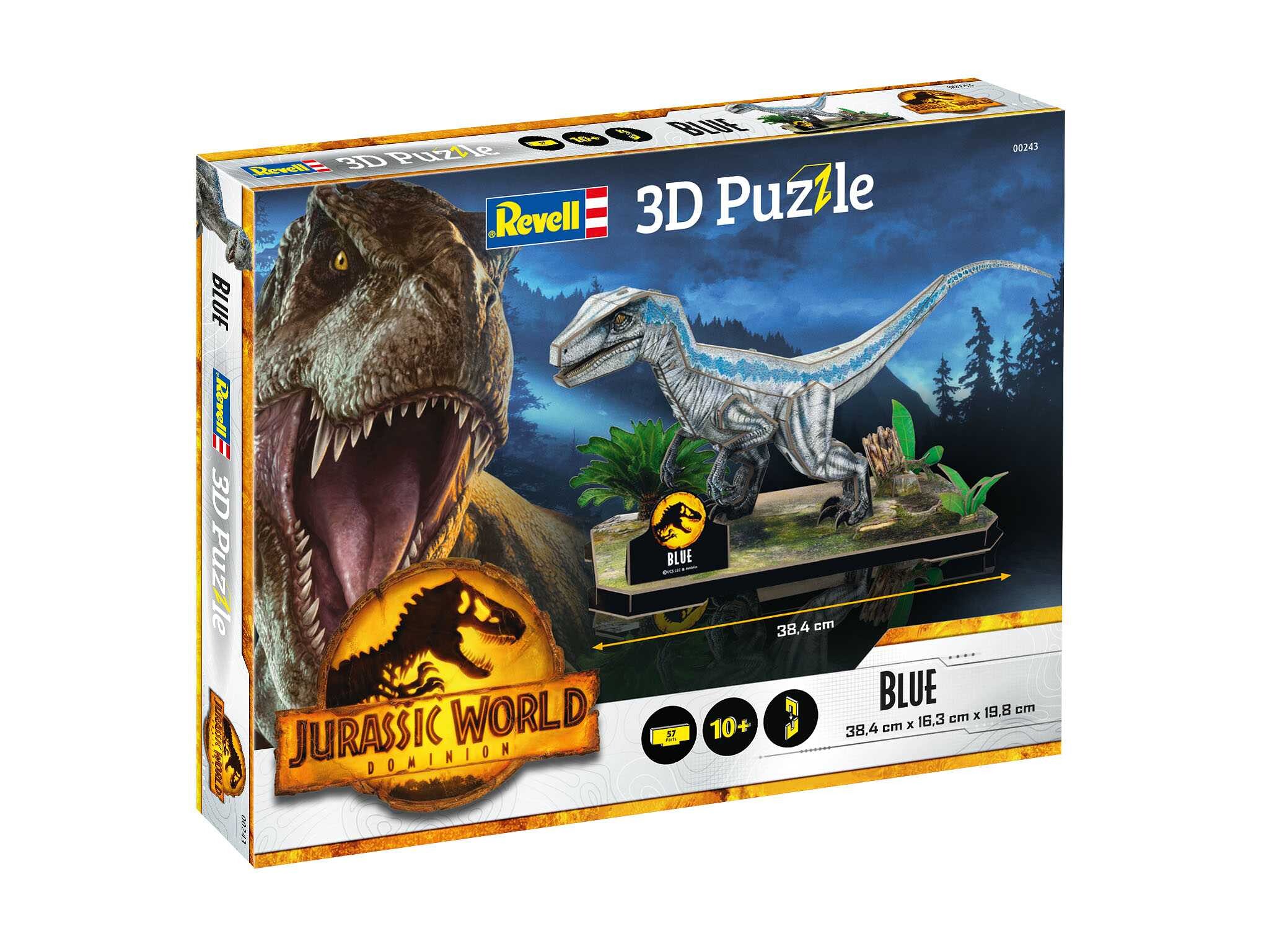 3D Puzzle REVELL 00243 - Jurassic World - Blue [18-00243]