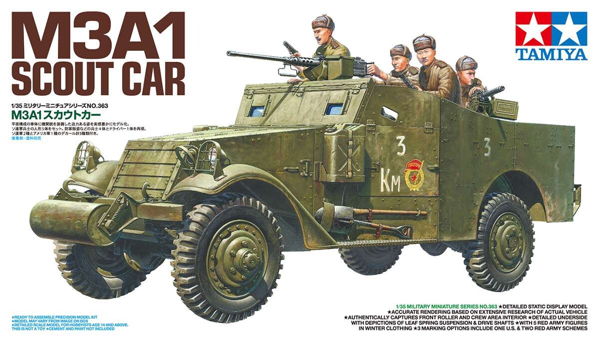 1:35 Tamiya 35363 M3A1 Scout Car - 108/35363 - expresní doprava