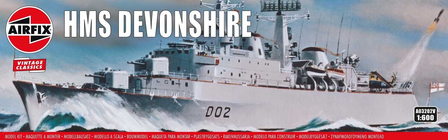 Airfix Classic Kit VINTAGE loď A03202V - HMS Devonshire (1:600) - 30-A03202V - expresní doprava