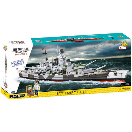 COBI II WW Battleship Tirpitz, 1:300, 2960 k, 1 f, EXECUTIVE EDITION