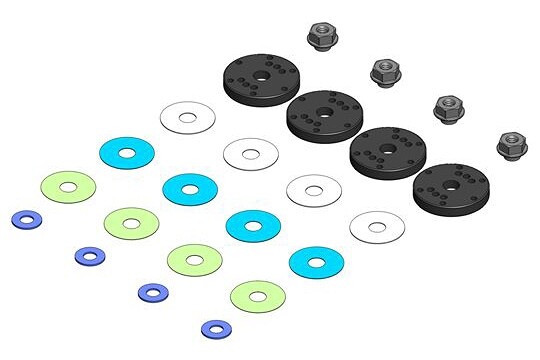 MIP Bypass1™ písty, 6-d írek(1,3mm) sada , 16mm, SWORKz S35 - MIP19060 - expresní doprava