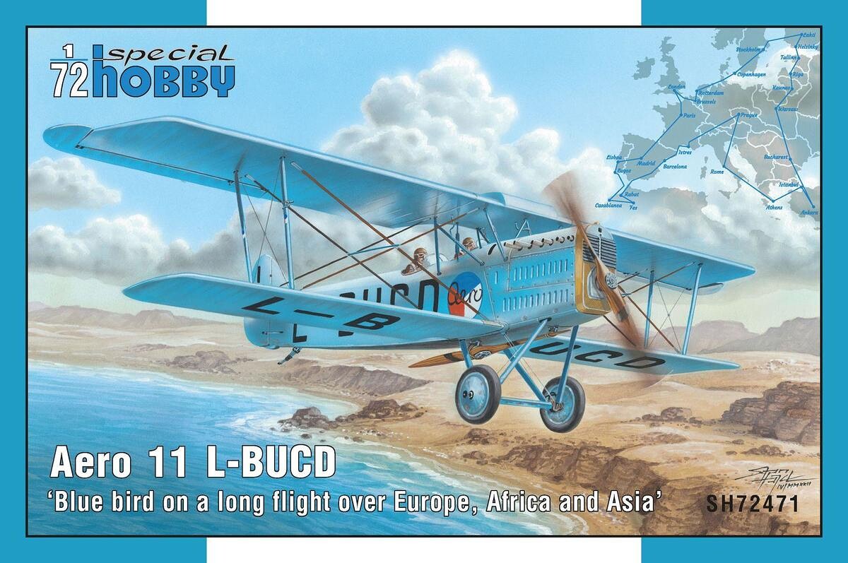 1:72 Special Hobby SH72471 Blue bird on a long flight over Europe,A - 100/SH72471 - expresní doprava