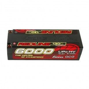 Gens ace Redline Series 6000mAh 15,2V 130C 4S1P HardCase 59 HV Ultra LCG LiPo batéria GEA60004S13D5