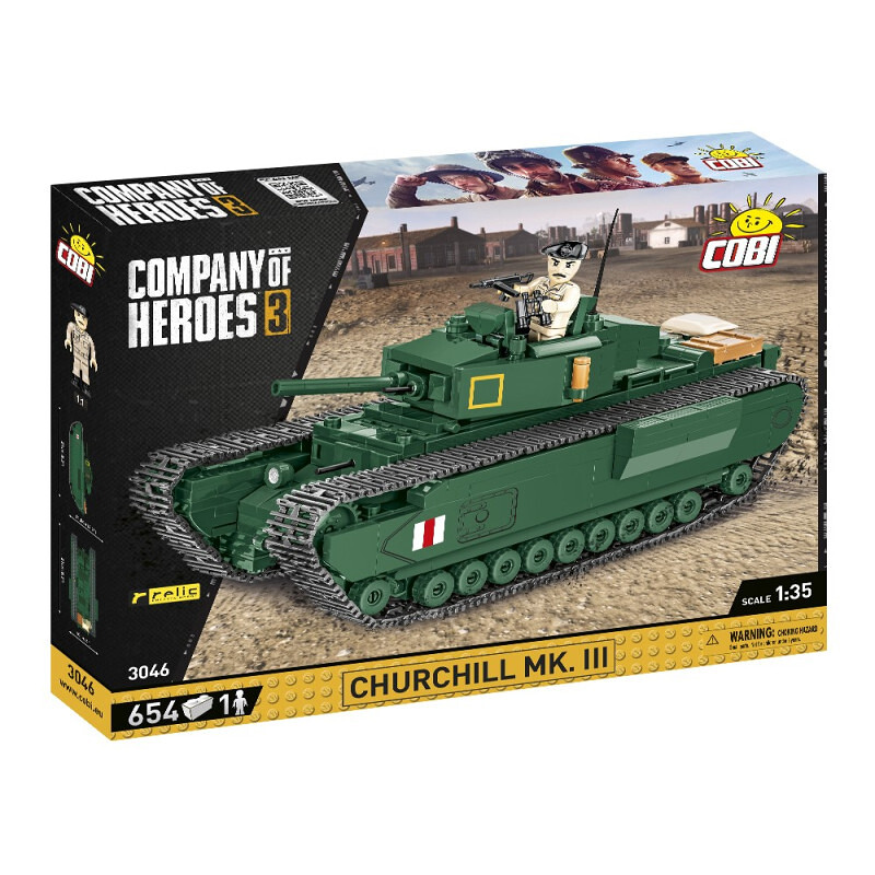 COBI COH Churchill Mk. III, 1:35, 654 k, 1 f - COBI-3046 - expresní doprava