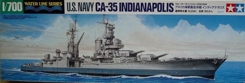 1:700 Tamiya 31804 USS Indianapolis CA-35 - 108/31804 - expresní doprava