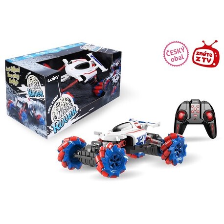 Auto Moon Rover RC na dálkové ovládání 35 cm, červený