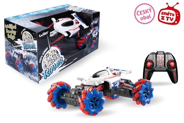 Auto Moon Rover RC na diaľkové ovládanie 35 cm, červený W008145