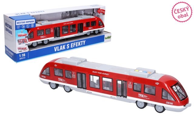 Wiky Vehicles Vlak s efekty 44 cm - český obal - W013521 - expresní doprava