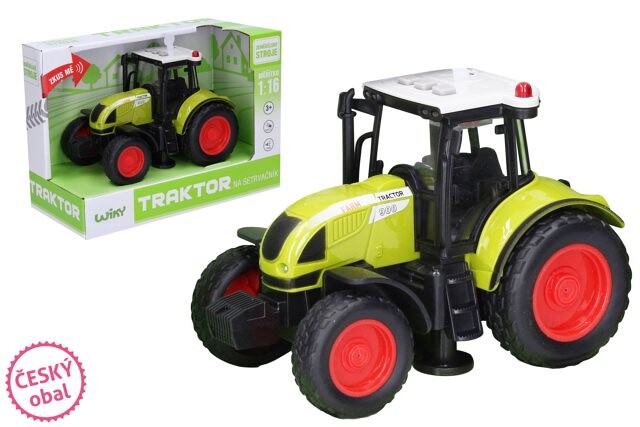 Wiky Vehicles Traktor na setrvačník s efekty 18 cm - Český obal - W111343 - expresní doprava