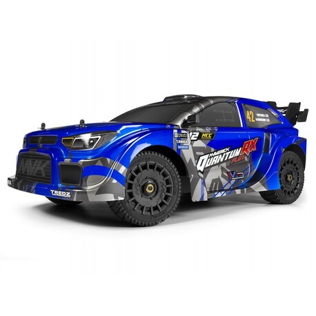 Samochód rajdowy QuantumRX Flux 4S 1/8 4WD - niebieski