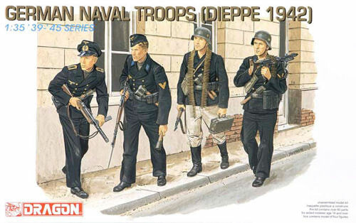 DRAGON Model Kit figurky 6087 - GERMAN NAVAL TROOPS (DIEPPE 1942) (1:35) - 34-6087 - expresní doprava