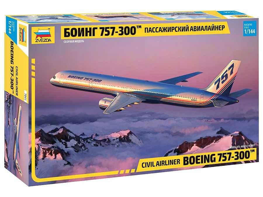 Zvezda Model Kit letadlo 7041 - Boeing 757-300 (1:144) - 32-7041 - expresní doprava