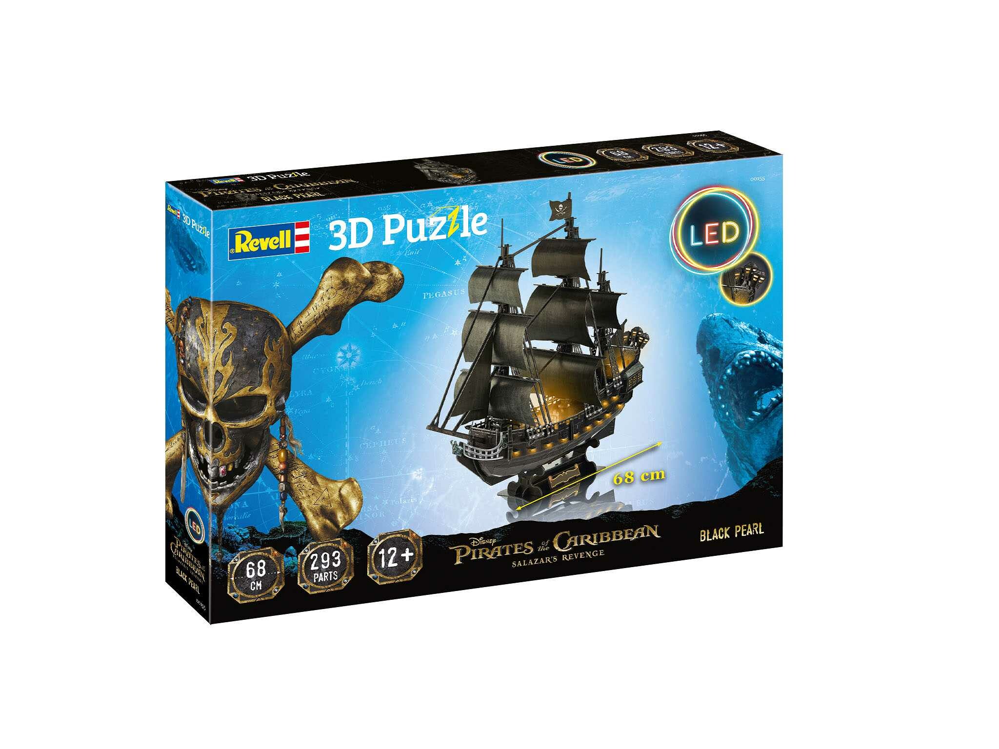 3D Puzzle REVELL 00155 - Black Pearl (LED Edition) - 18-00155 - expresní doprava