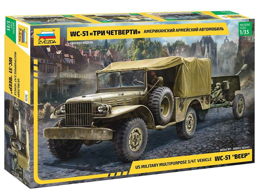 Zvezda Model Kit military 3656 - Dodge WC-51 "Beep" (1:35) - 32-3656 - expresní doprava