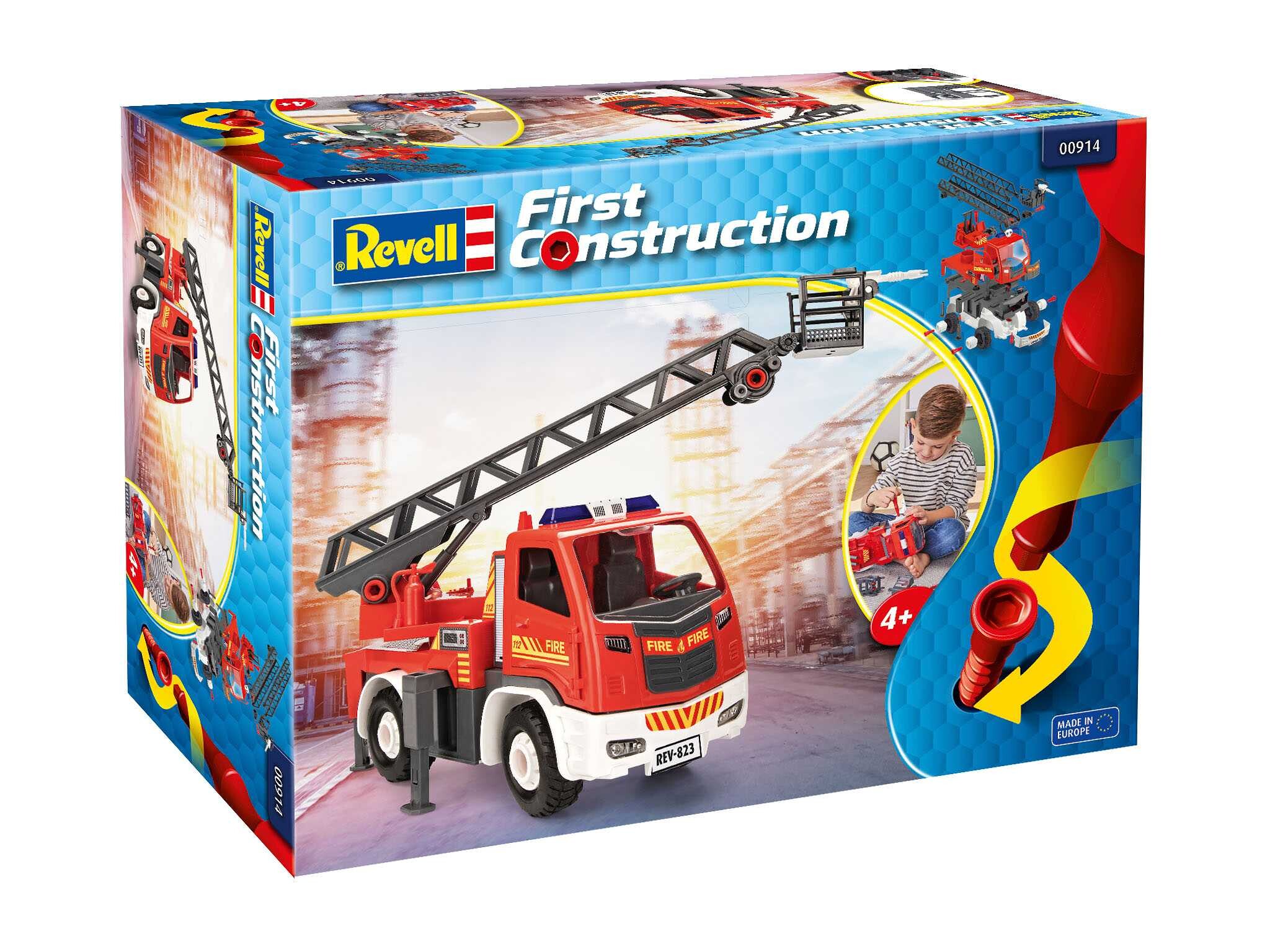 Revell First Construction truck 00914 - Ladder Fire Truck (1:20) - 18-00914 - expresní doprava