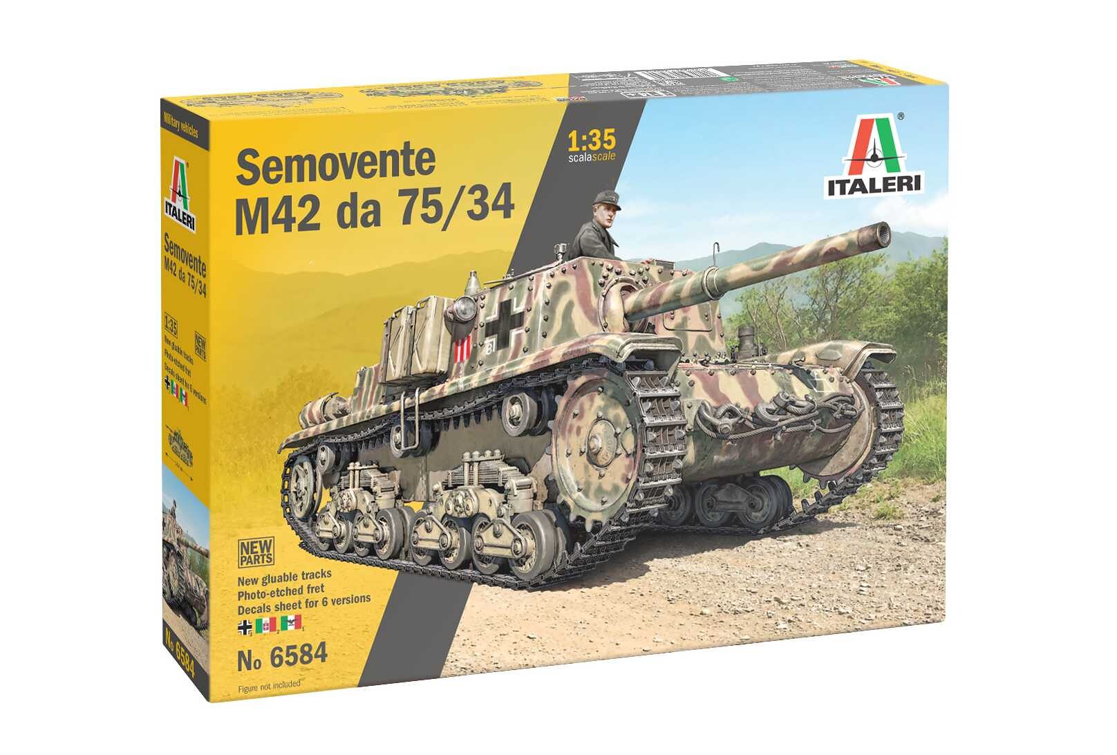 Italeri Model Kit tank 6584 - Semovente M42 da 75/34 (1:35) - 33-6584 - expresní doprava