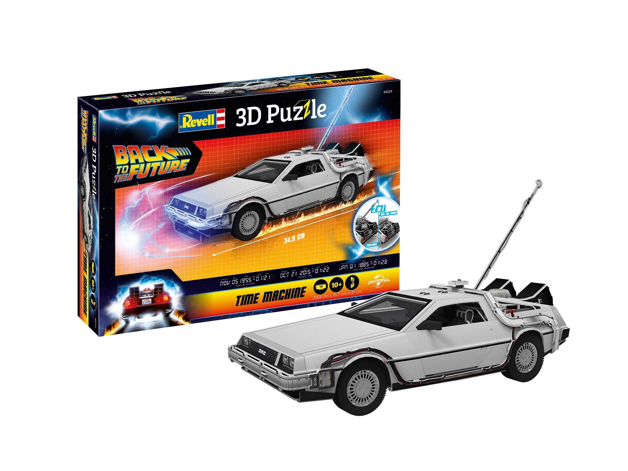 3D Puzzle REVELL 00221 - DeLorean "Back to the Future" - 18-00221 - expresní doprava