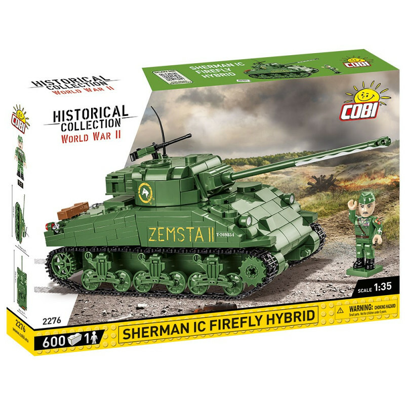 COBI II WW Sherman IC Firefly Hybrid, 1:35, 600 k, 1 f - COBI-2276 - expresní doprava