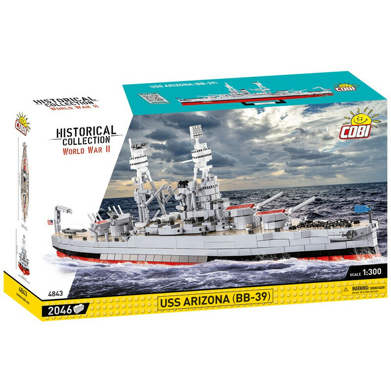 COBI II WW USS Arizona BB-39, 1:300, 2046 k - COBI-4843 - expresní doprava