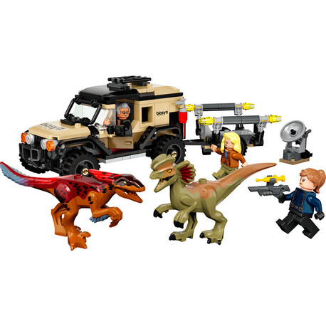 LEGO Jurassic World - Preprava pyroraptora a dilophosaura