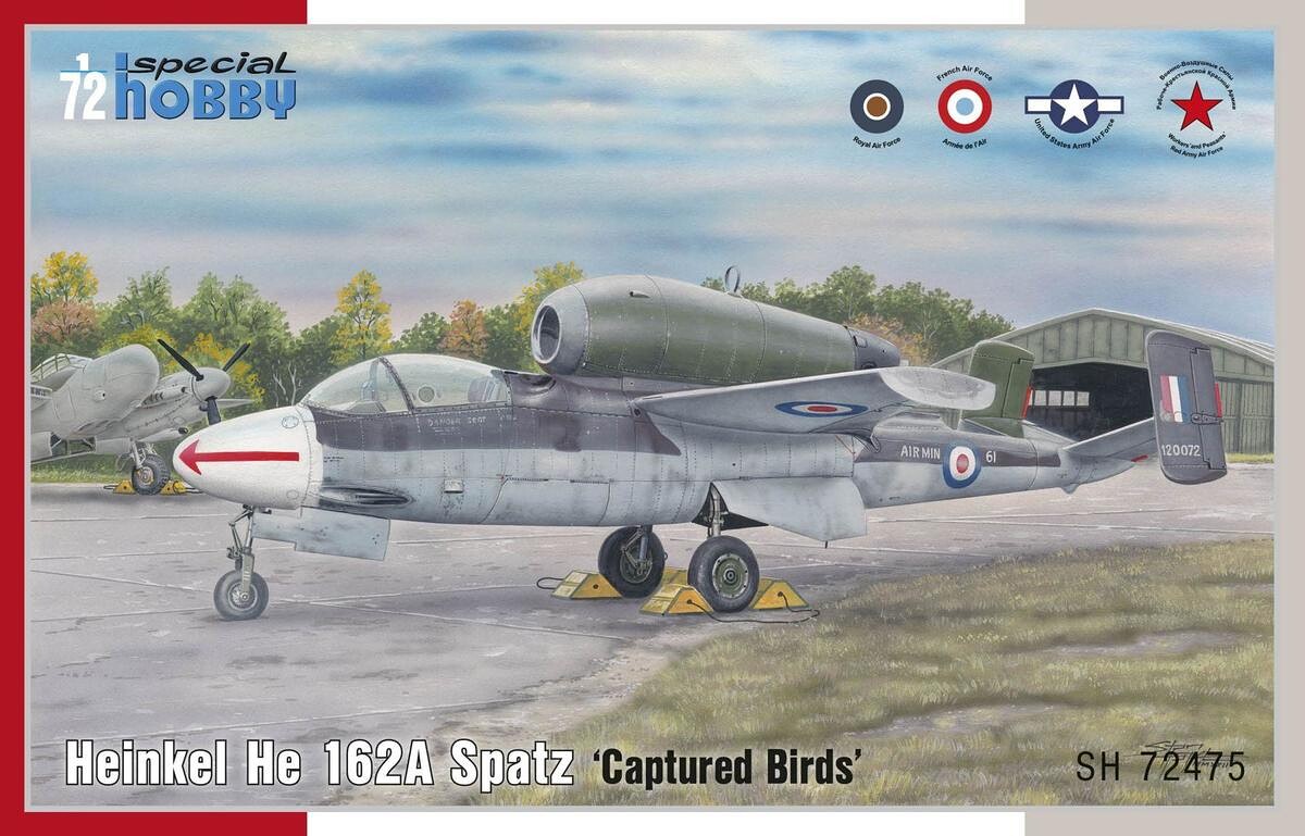 1:72 Special Hobby SH72475 Heinkel He 162 Spatz"Captured Birds"1/72 - 100/SH72475 - expresní doprava