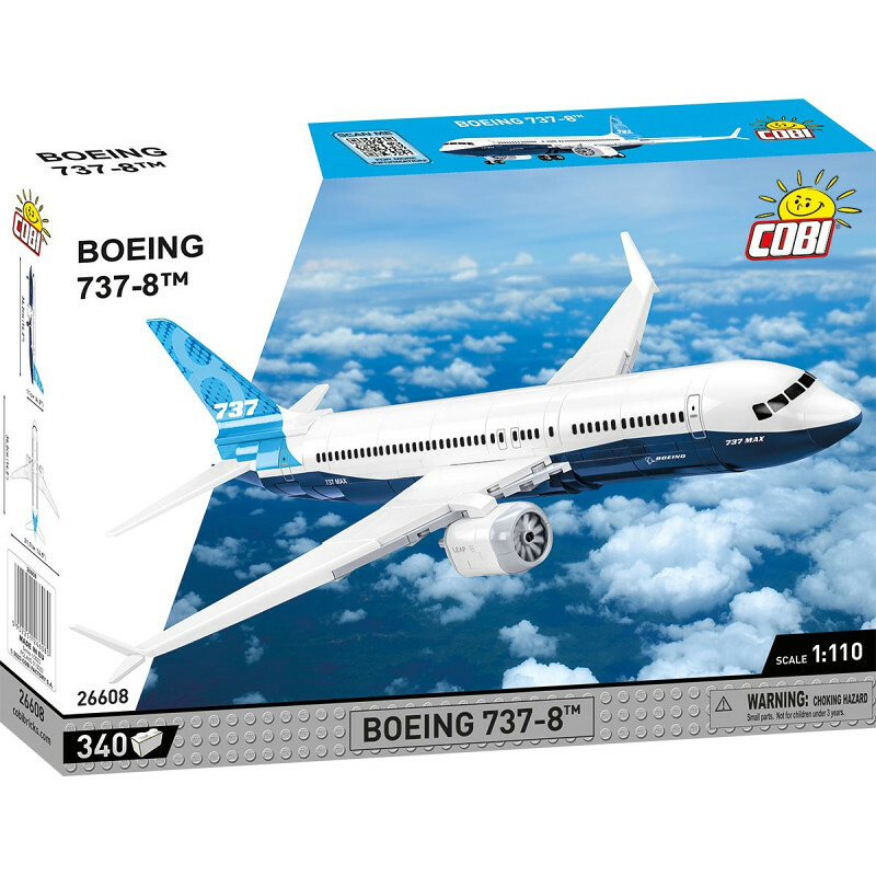 COBI Boeing 737 Max 8, 1:110, 340 k - COBI-26608 - expresní doprava