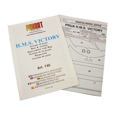 Mantua Model Victory hull section 1:78 kit