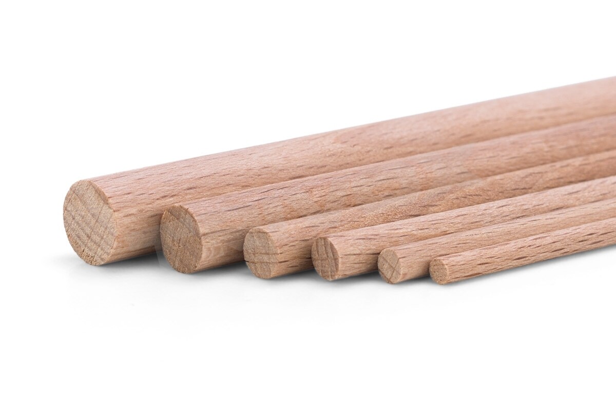 Buková guľatina 12mm, 1000mm [KAV60.636.12]