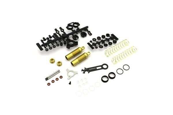 Rear Shock set Kyosho Turbo Optima - Mid (2) Gold - K.OTW129B - expresní doprava