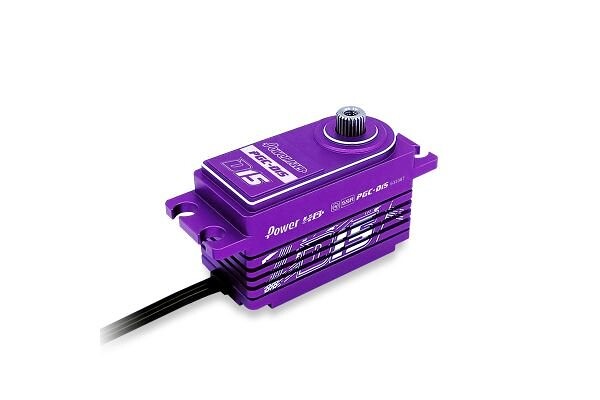 Servo Power HD D15 Purple Low Profil Reverse wire Drift/TC(18kg/0.08) HD-D15P