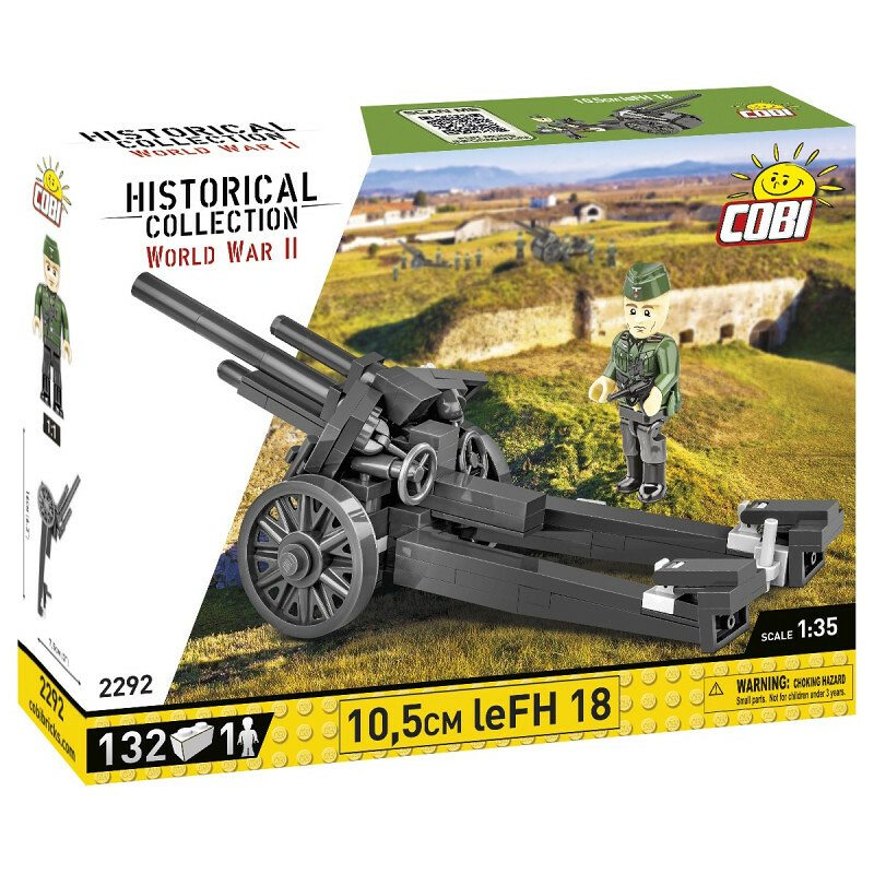 COBI II WW 10,5 cm LEFH 18, 1:35, 132 k, 1 f - COBI-2292 - expresní doprava