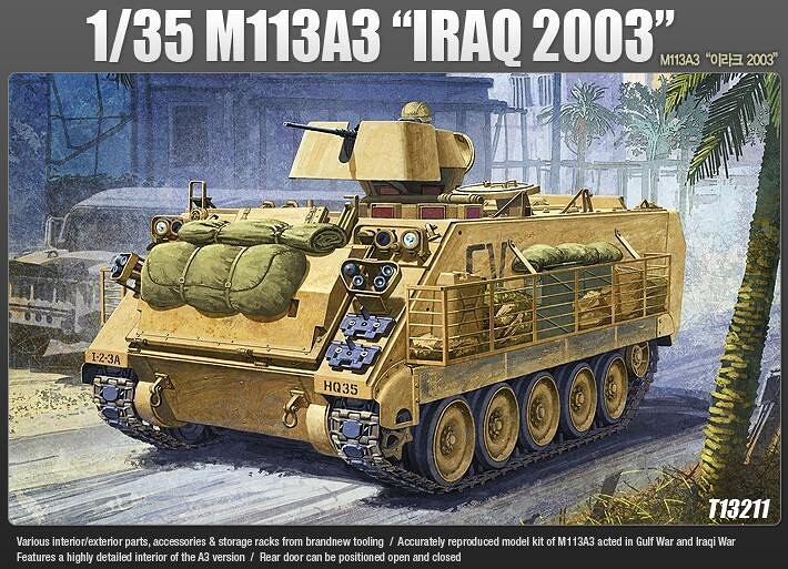 1:35 Academy 13211 M113A3 "Iraq 2003" - 101/13211 - expresní doprava