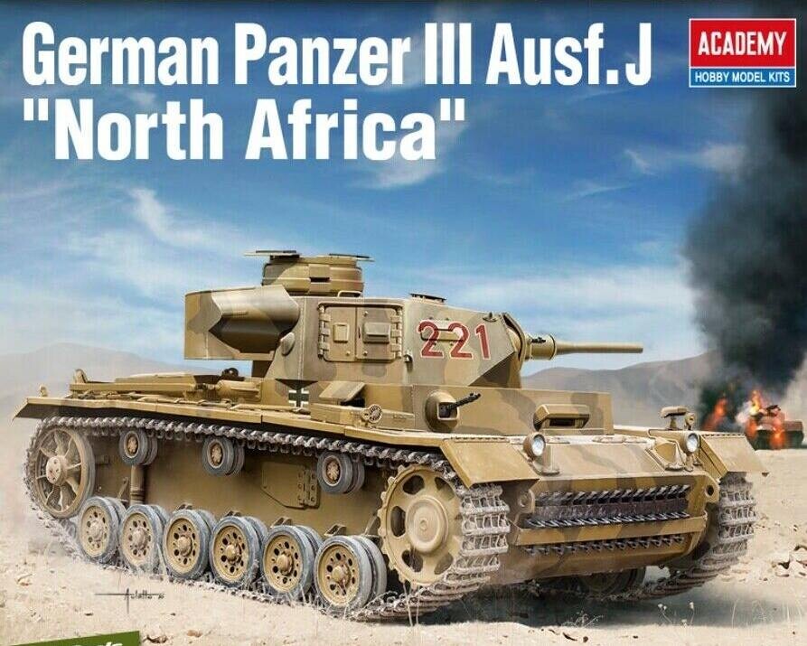 1:35 Academy 13531 Panzer III Ausf.J "North Africa" - 101/13531 - expresní doprava