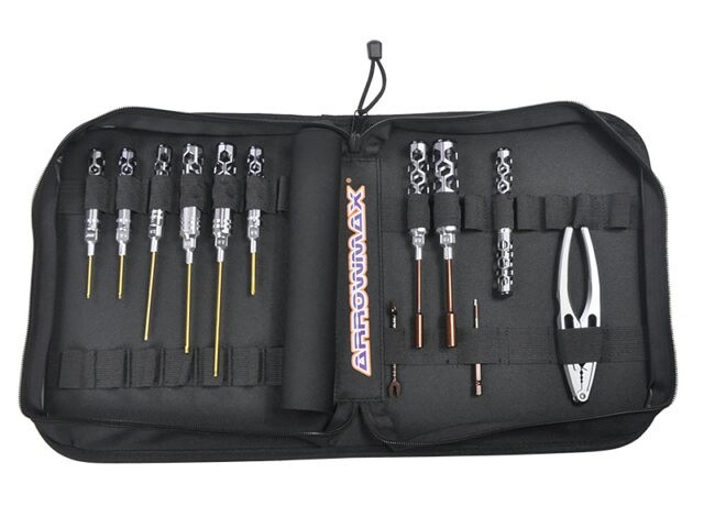 Arrowmax AM Honeycomb Toolset Pre 1/10 Offroad (12Pcs) With Tools Bag AM-199449 AM-199449