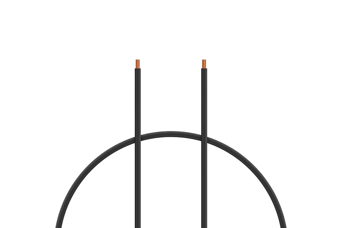 Kábel silikón 4.0mm2 1m (čierny) [KAV36.3039B]