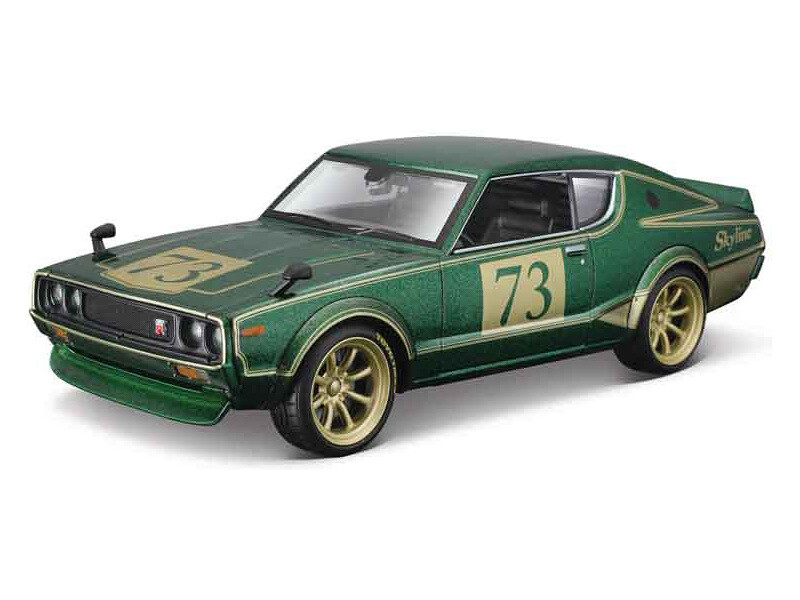 Maisto Nissan Skyline 2000GT-R (KPGC 110) 1973 Tokyo Mods 1:24 zelená - MA-32539 - expresní doprava