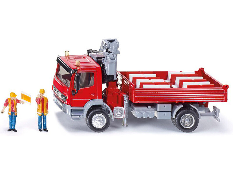 SIKU Super - Mercedes Atego s jeřábem 1:50 - SI-3534 - expresní doprava