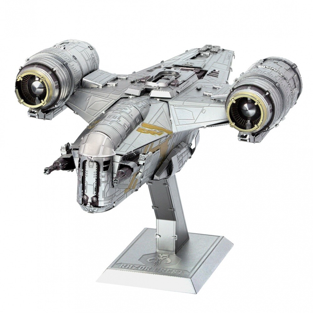 Metal Earth Luxusní ocelová stavebnice Star Wars Mandalorian - Razor Crest - 502948 - expresní doprava