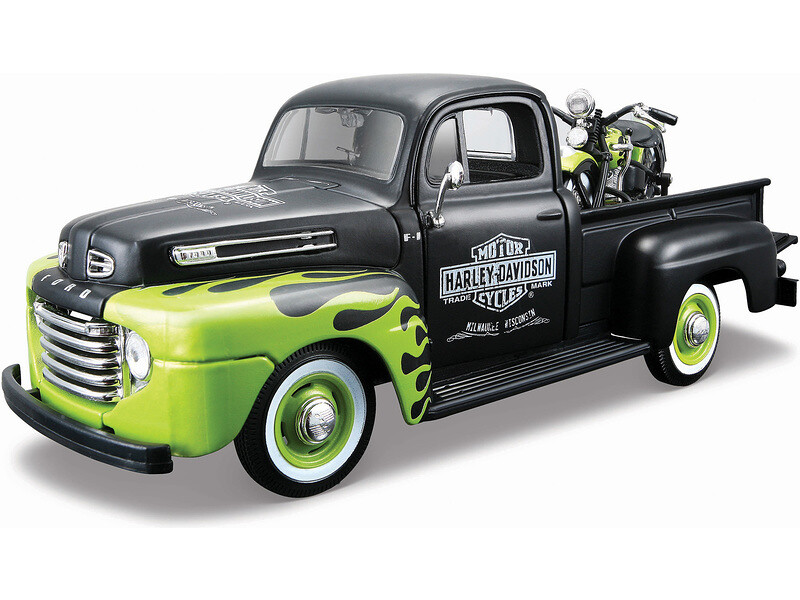 Maisto Ford F-1 Pickup 1948 s FL Panhead 1948 1:24 - MA-32171 - expresní doprava