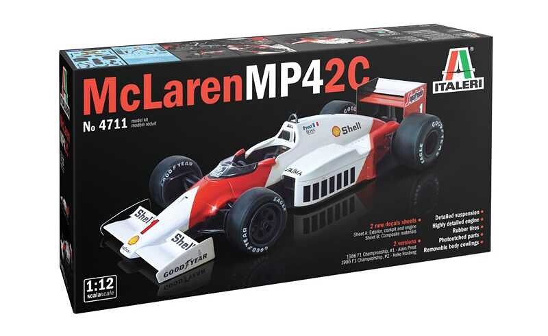 Italeri Model Kit auto 4711 - Mc Laren MP4/2C Prost Rosberg (1:12) - 33-4711 - expresní doprava