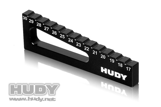 HUDY CHASSIS RIDE HEIGHT GAUGE 17MM TO 30MM FOR 1/8 & 1/10 OFF-ROAD - 107720 - expresní doprava