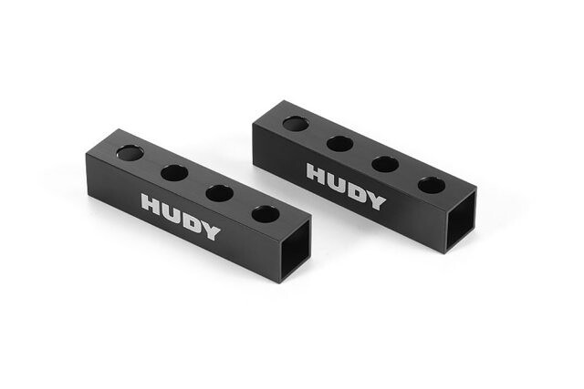 HUDY CHASSIS DROOP GAUGE SUPPORT BLOCKS (20 MM) FOR 1/8 - LW (2) - 107701 - expresní doprava