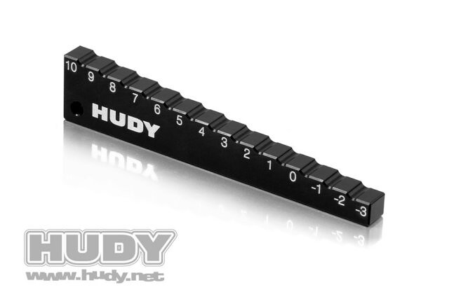 HUDY CHASSIS DROOP GAUGE -3 TO 10 MM FOR 1/10 CARS (10 MM) - 107712 - expresní doprava