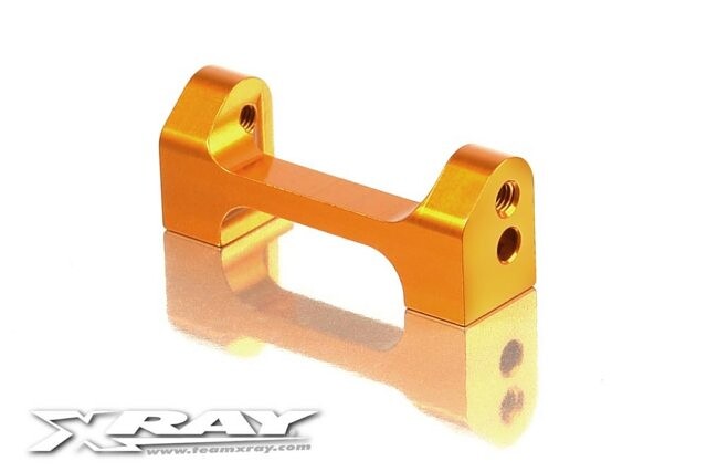 Xray ALU LOWER FRONT SUSPENSION 1-PIECE HOLDER - ORANGE - V2 - 302047-O - expresní doprava