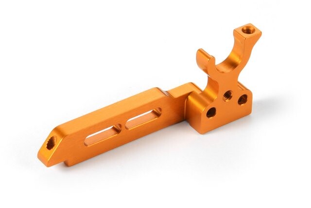 Xray T4'18 ALU MOTOR MOUNT - ORANGE - 303002-O - expresní doprava