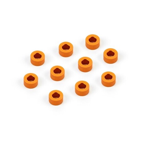 ALU SHIM 3x6x3.0MM - ORANGE (10)