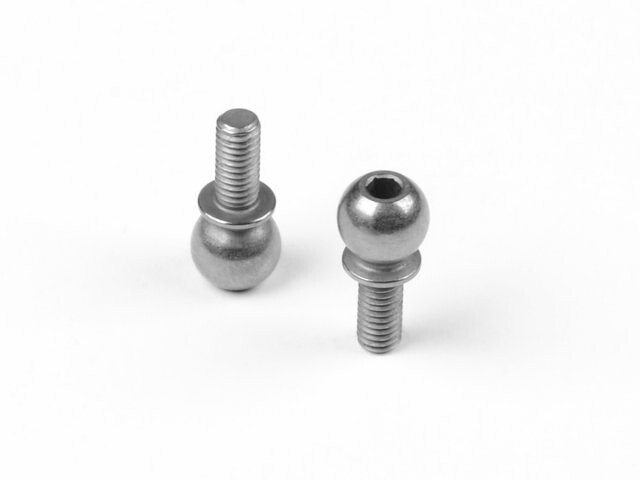 X4 PIVOT BALL 6.0 MM WITH M3x6.5 MM THREAD - HUDY SPRING STEEL™ (2) 303261