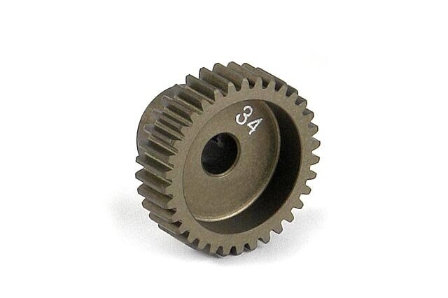 Xray NARROW ALU PINION GEAR - HARD COATED 34T / 64 - 305984 - expresní doprava